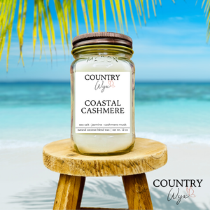 Coastal Cashmere Candle - 16oz Mason Jar