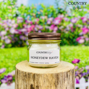 Honeydew Haven Candle - 4oz Mason Jar