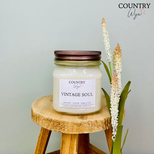 Vintage Soul Candle - 8oz Mason Jar
