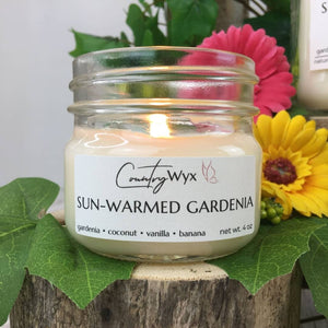 Country Wyx 4oz Candle - Sun-Warmed Gardenia