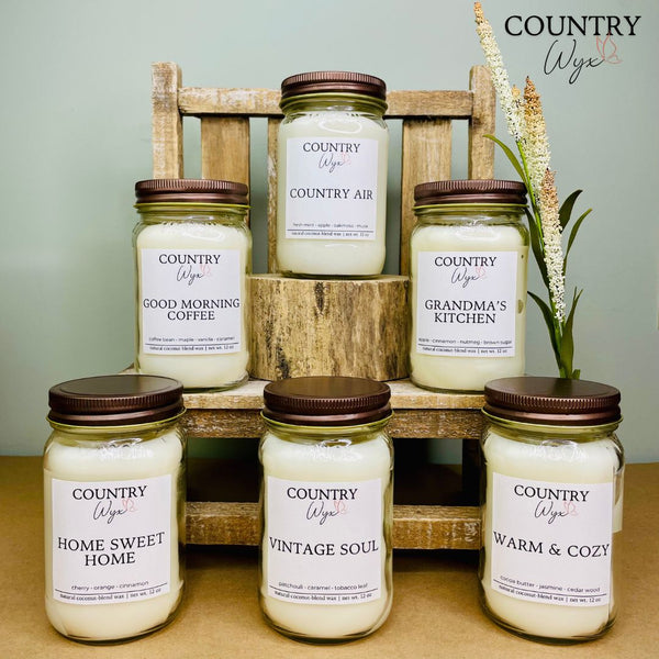 Country Wyx Grandma's Kitchen: Mason Jar Scented Candle