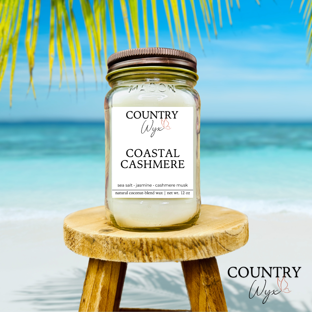 Coastal Cashmere Candle - 16oz Mason Jar