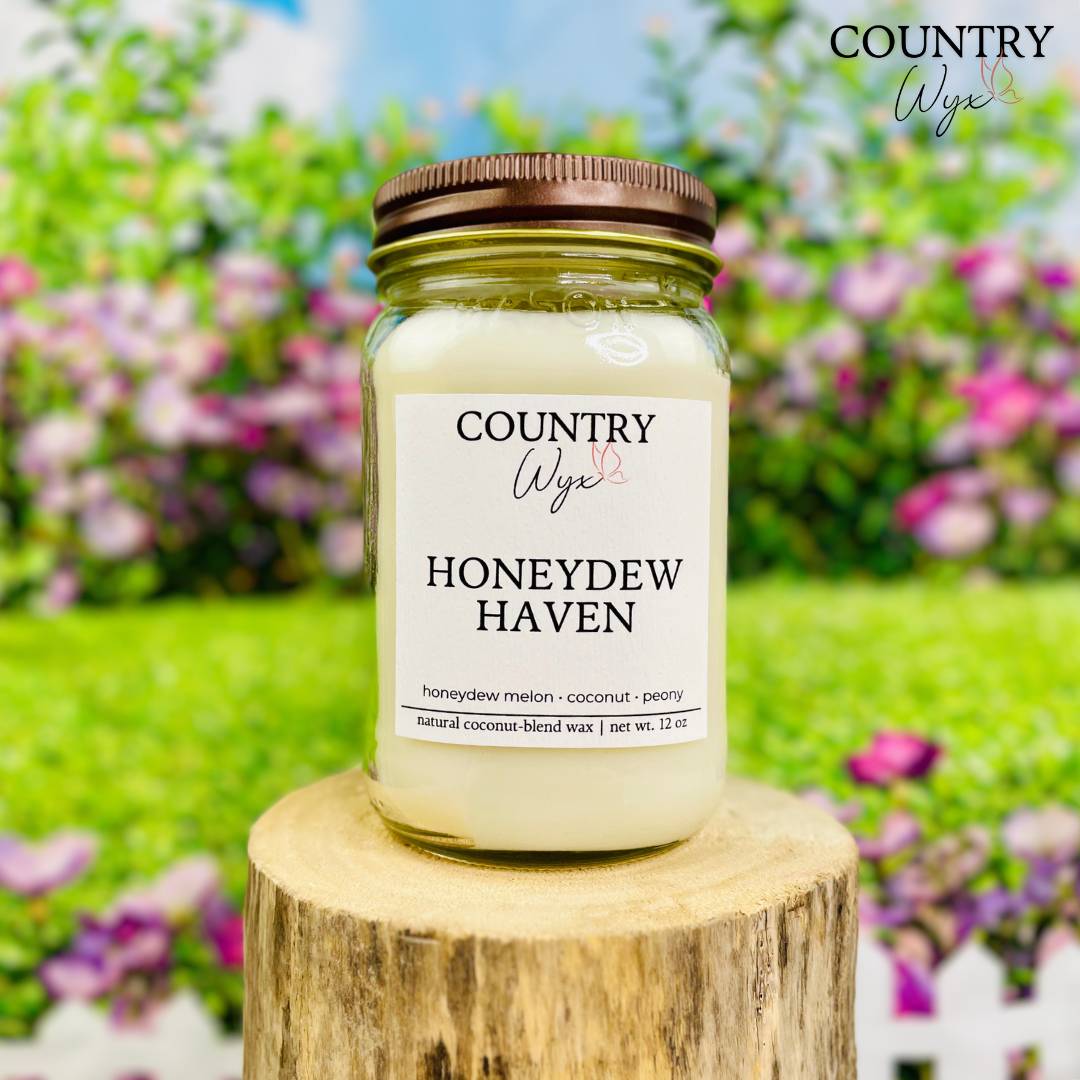 Honeydew Haven Candle - 16oz Mason Jar