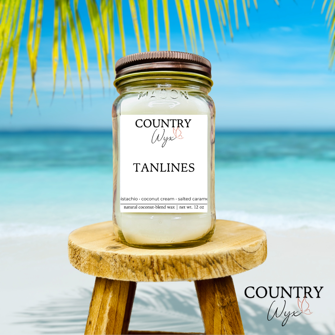 Tanlines Candle - 16oz Mason Jar