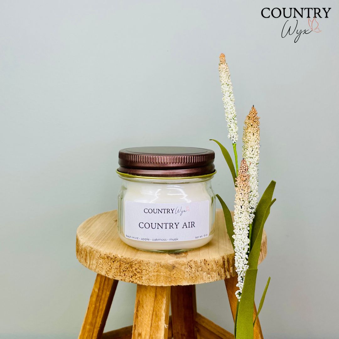 Country Air Candle - 4oz Mason Jar
