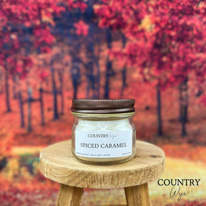 Spiced Caramel Candle - 4oz Mason Jar