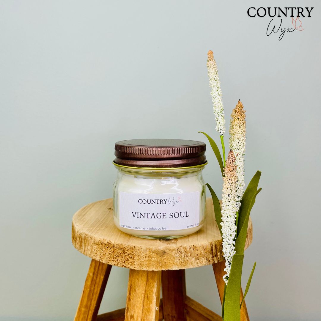 Vintage Soul Candle - 4oz Mason Jar