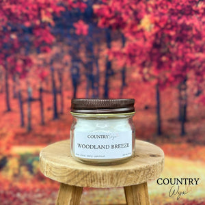 Woodland Breeze Candle - 4oz Mason Jar