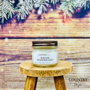 Winter Wonderland Candle - 4oz Mason Jar