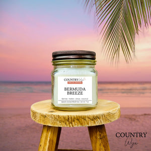 Bermuda Breeze Candle - 8oz Mason Jar - Special Edition