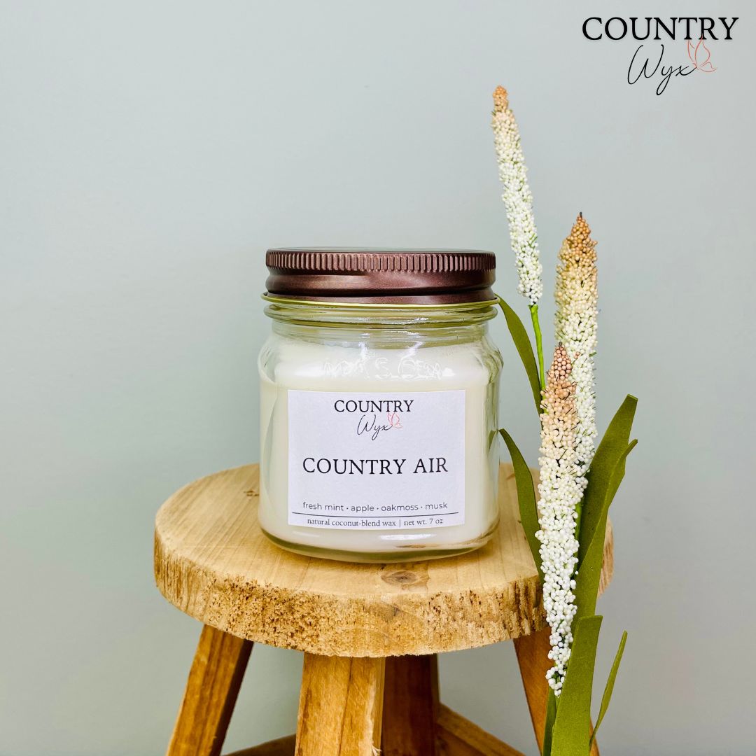 Country Air Candle - 8oz Mason Jar