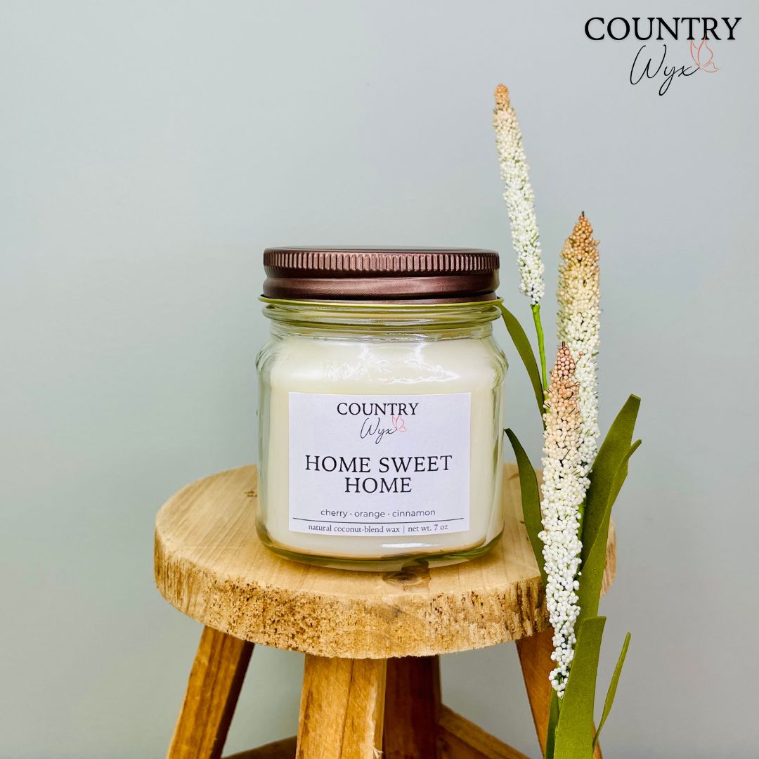 Home Sweet Home Candle - 8oz Mason Jar