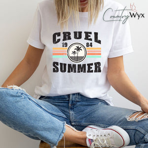 Country Wyx Cruel Summer T-Shirt - White (Unisex)