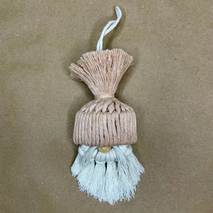 Country Wyx - Handmade Gnome Ornament in Oat