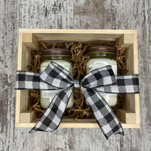 Country Wyx - Candles - Holiday Crate with ribbon