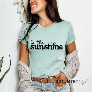 Be The Sunshine T-Shirt - Heather Dusty Blue (Unisex)