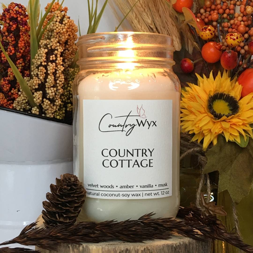 Country Wyx Grandma's Kitchen: Mason Jar Scented Candle