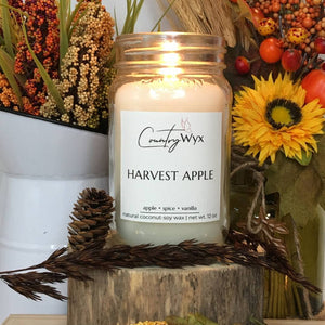 16oz Country Wyx Candle Harvest Apple
