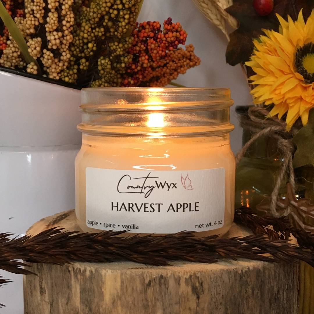 Mini Mason Jar Candle - Harvest Scents