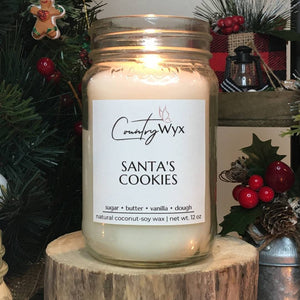 Country Wyx 16oz Candle - Santa's Cookies
