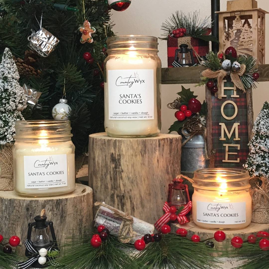 Country Wyx Santa's Cookies: Mason Jar Scented Candle