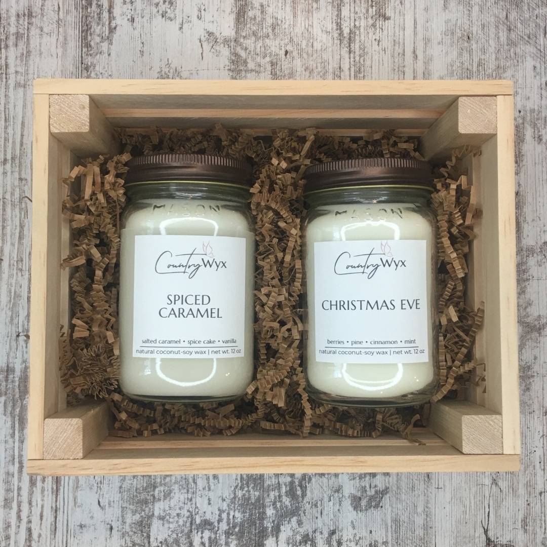 Scented Soy Wax Candles in 16oz Mason Jars