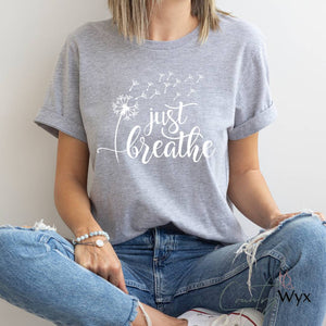 Country Wyx Just Breathe T-Shirt - Heather Athletic (Unisex)